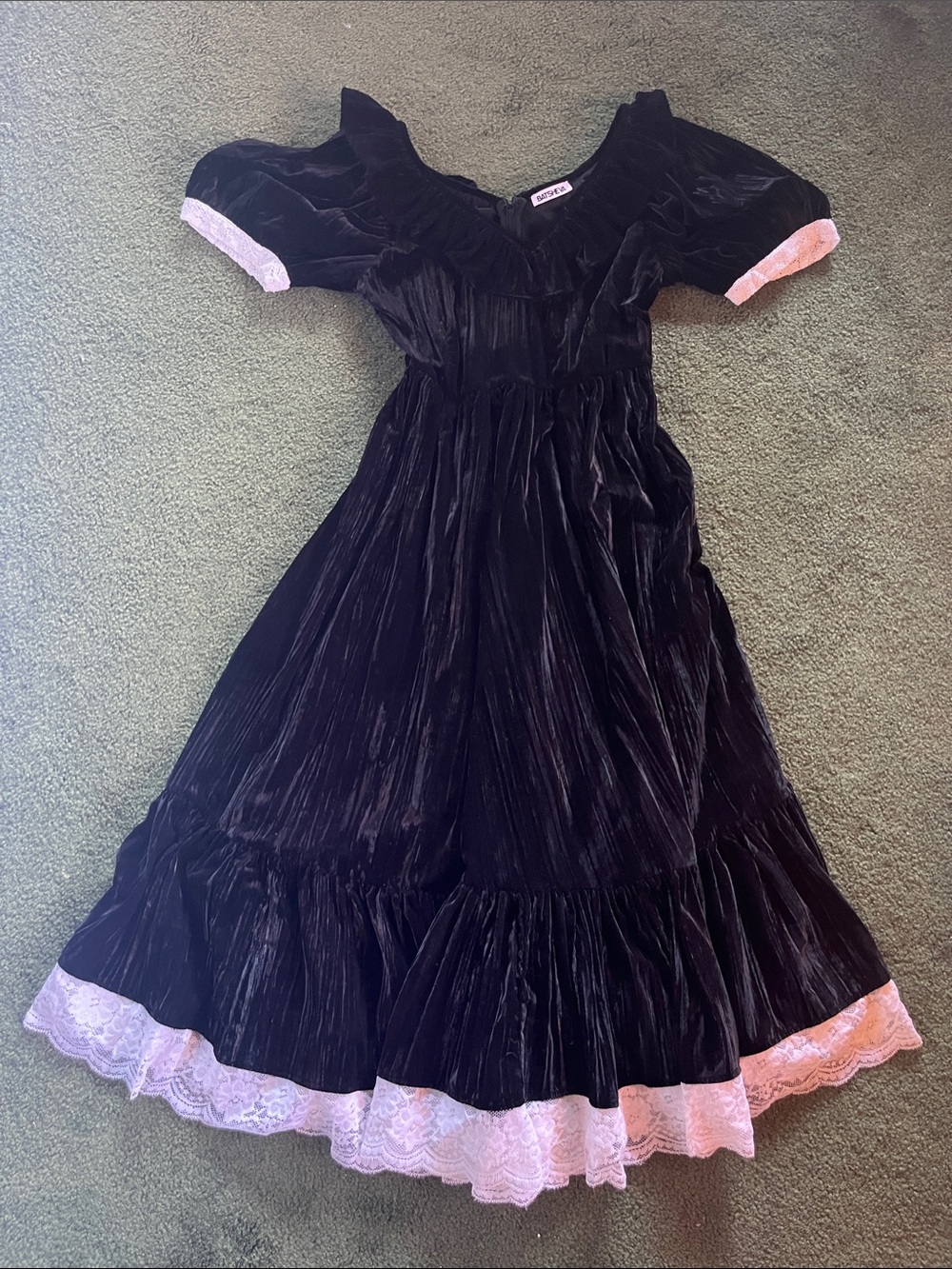 Batsheva Mary Dress Crushed Velvet